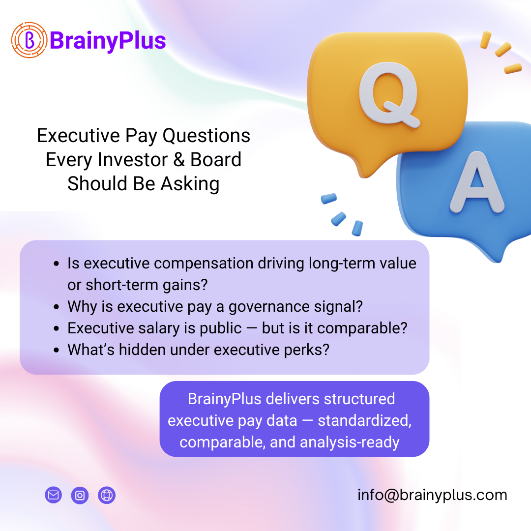 Executive Compensation Data: Questions Every Investor Should Be Asking